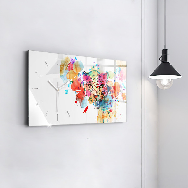Orologio rettangolare Gatto selvatico astratto
