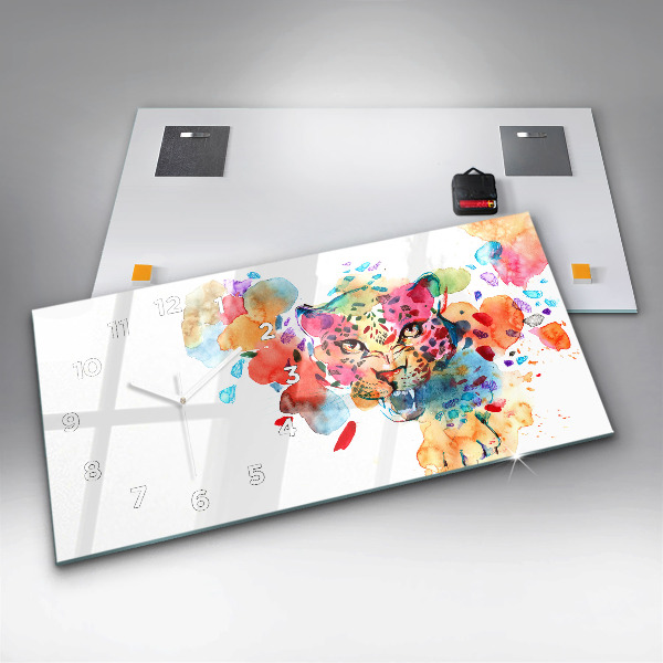 Orologio rettangolare Gatto selvatico astratto