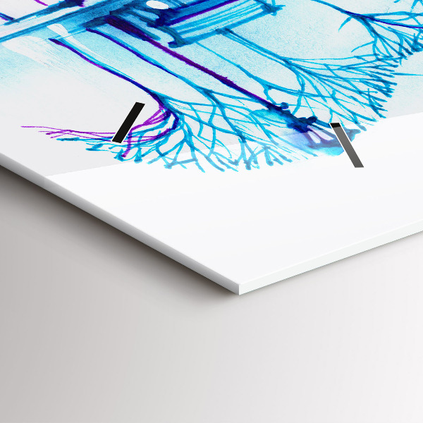 Orologio rettangolare Lago del parco del violoncello