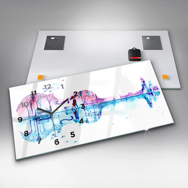 Orologio rettangolare Lago del parco del violoncello