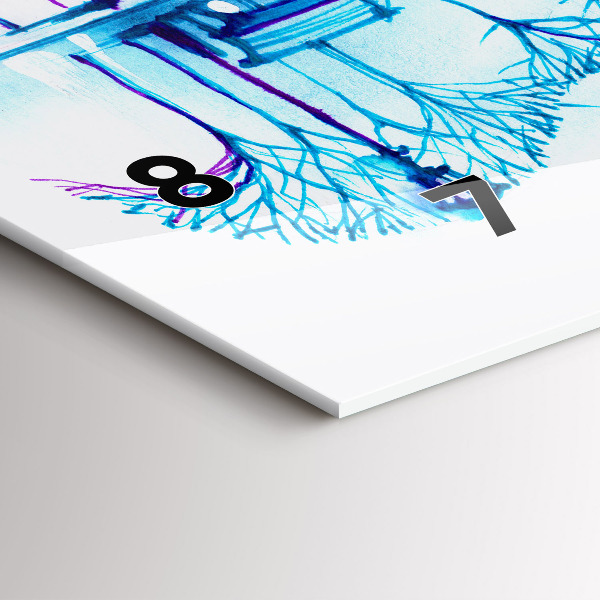 Orologio rettangolare Lago del parco del violoncello