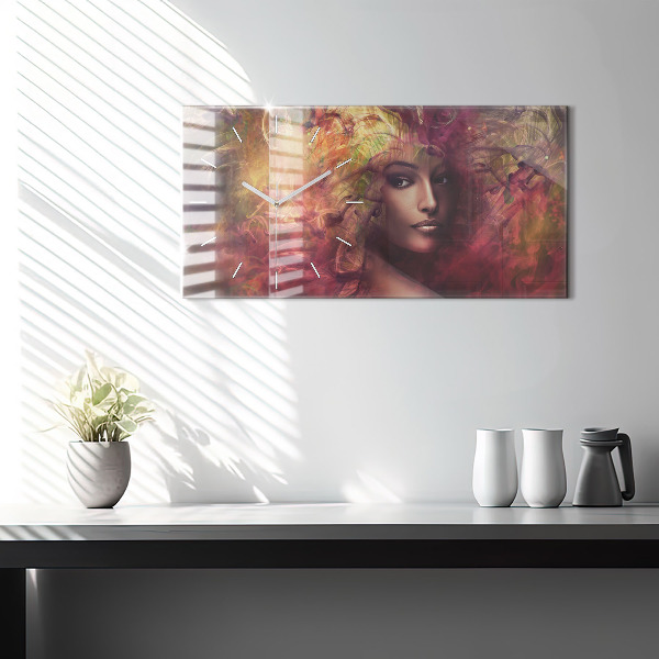 Orologio rettangolare Ritratto di una donna