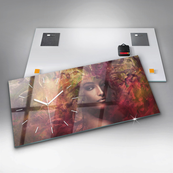 Orologio rettangolare Ritratto di una donna