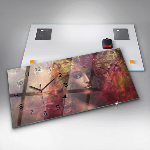 Orologio rettangolare Ritratto di una donna