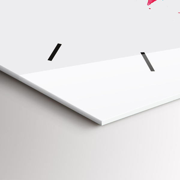 Orologio rettangolare Pappagallo rosso colorato