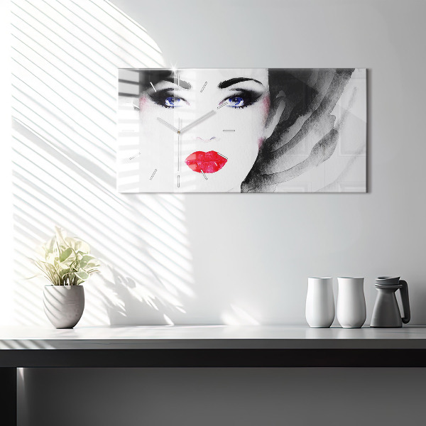 Orologio rettangolare Ritratto di una donna