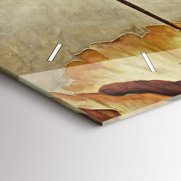 Orologio rettangolare Papaveri dipinti