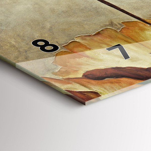 Orologio rettangolare Papaveri dipinti