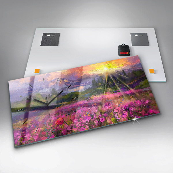 Orologi orizzontali Paesaggio di natura e fiori