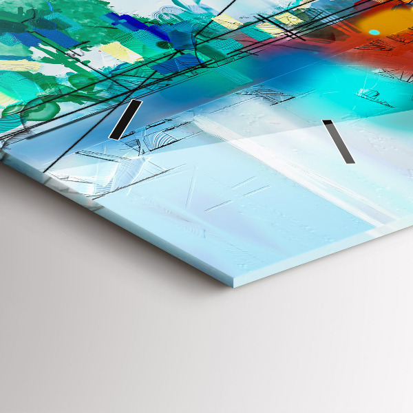 Orologi orizzontali Ponte astratto