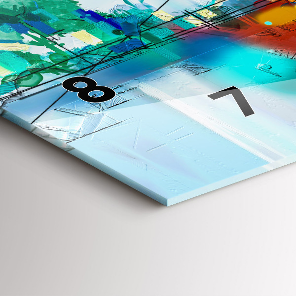 Orologi orizzontali Ponte astratto