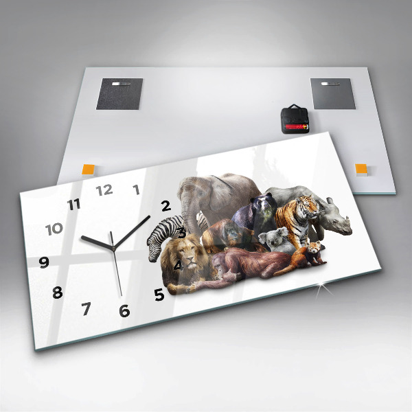 Orologio rettangolare Animali selvatici