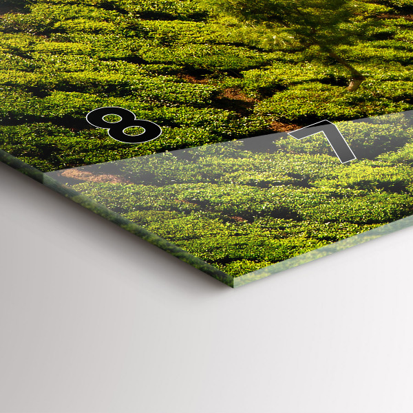 Orologio rettangolare Collina del tè