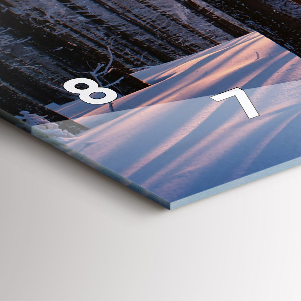 Orologio rettangolare Foresta del tramonto