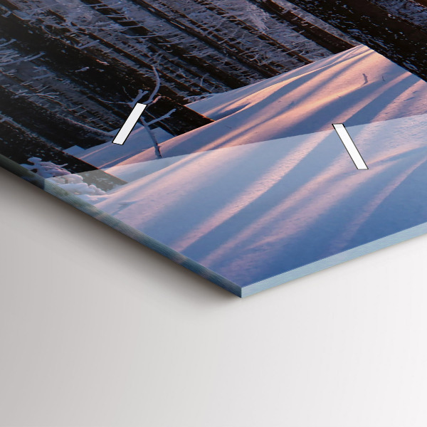 Orologio rettangolare Foresta del tramonto