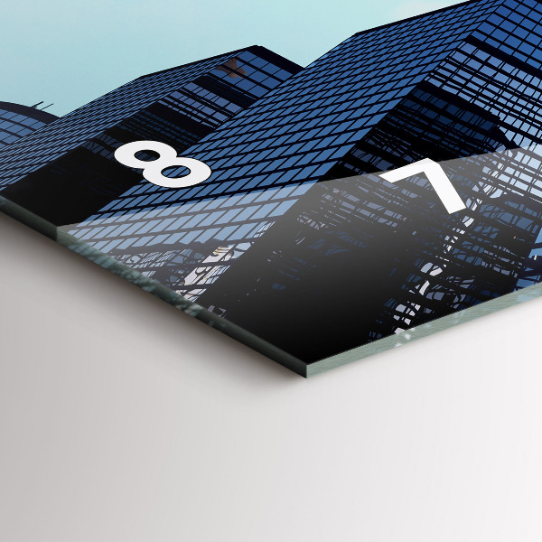 Orologio rettangolare Aereo sopra gli edifici