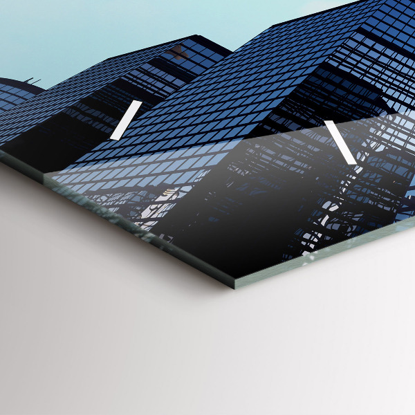 Orologio rettangolare Aereo sopra gli edifici