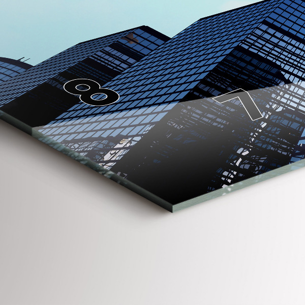 Orologio rettangolare Aereo sopra gli edifici