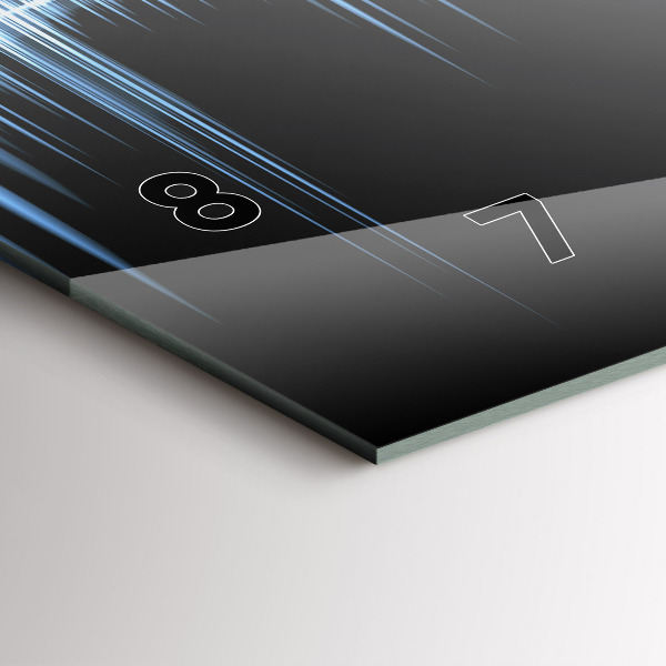 Orologio rettangolare Microfono e cuffie