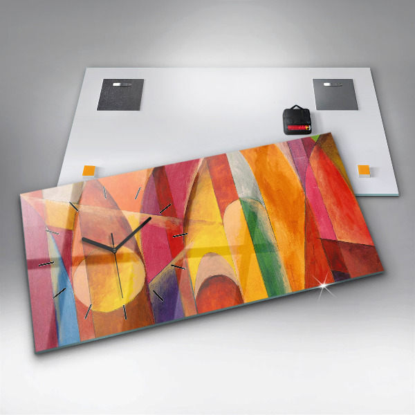 Orologio rettangolare Decorazione artistica Astrazione