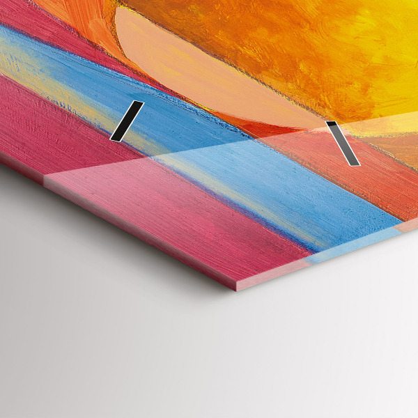 Orologio rettangolare Decorazione artistica Astrazione