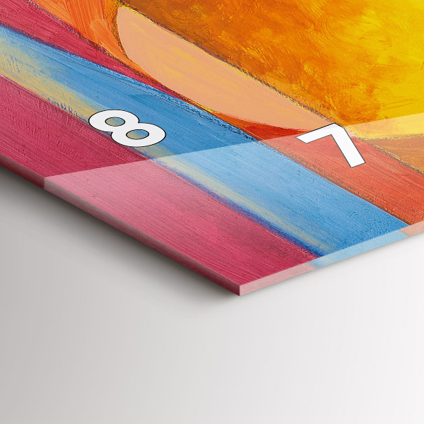 Orologio rettangolare Decorazione artistica Astrazione