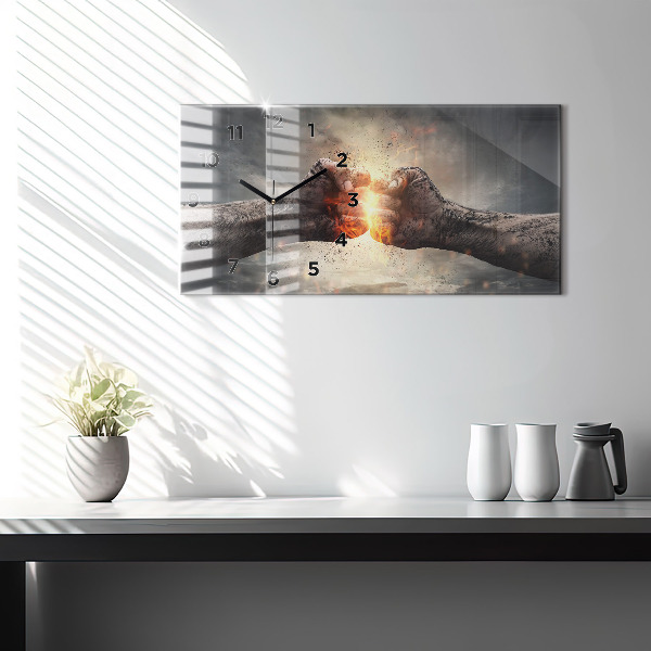 Orologio rettangolare Pugni Forza Potenza