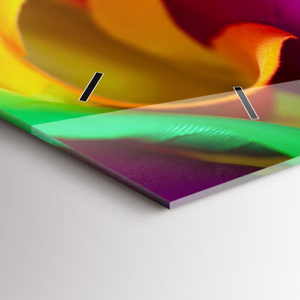 Orologio rettangolare Rosa arcobaleno