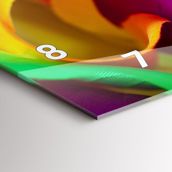 Orologio rettangolare Rosa arcobaleno