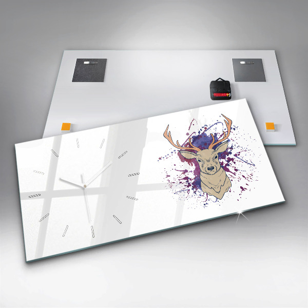 Orologio rettangolare Illustrazione vettoriale di cervo