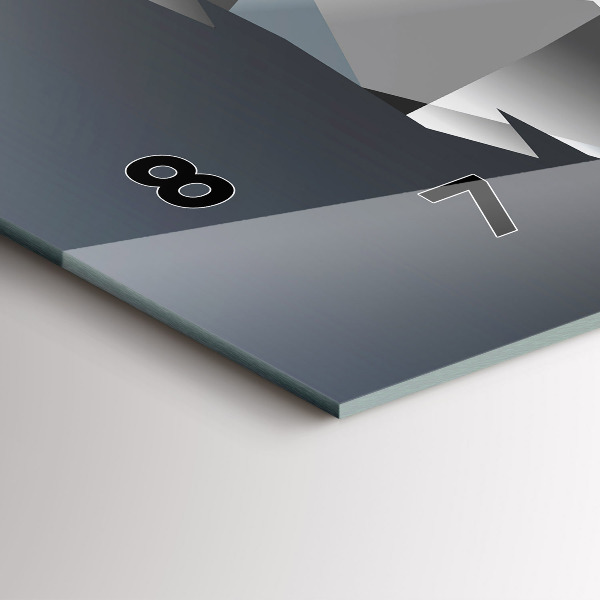 Orologio rettangolare Testa di lupo