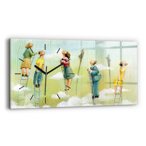 Orologio rettangolare Persone sulla scala