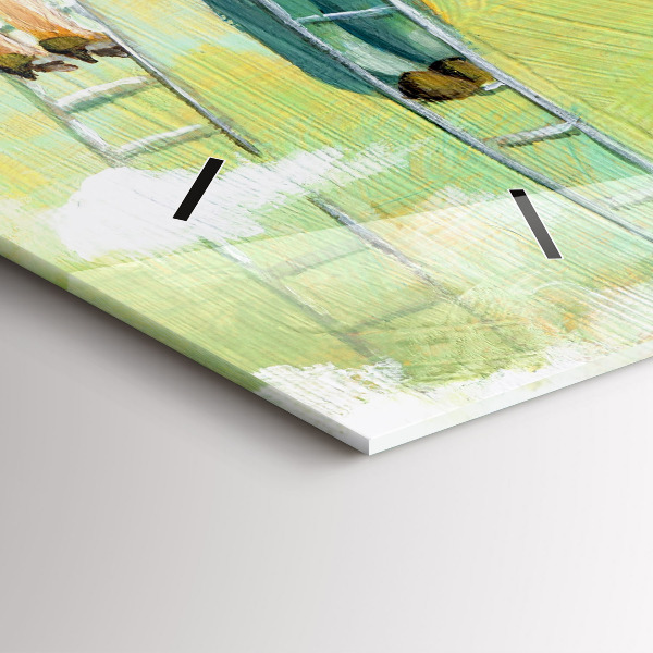 Orologio rettangolare Persone sulla scala