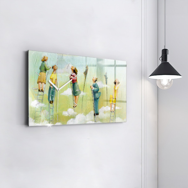 Orologio rettangolare Persone sulla scala