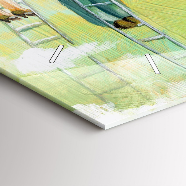 Orologio rettangolare Persone sulla scala