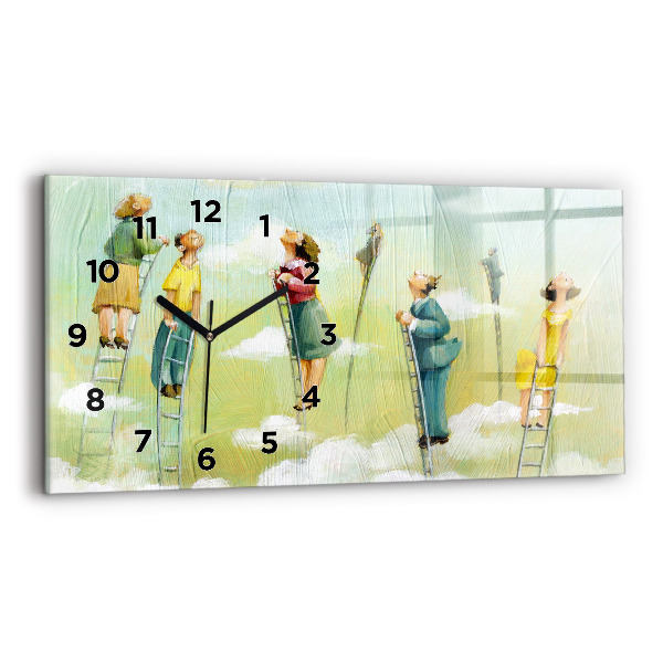 Orologio rettangolare Persone sulla scala