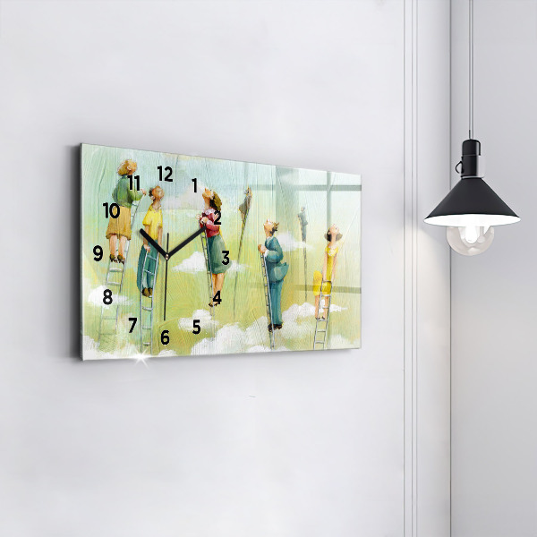 Orologio rettangolare Persone sulla scala