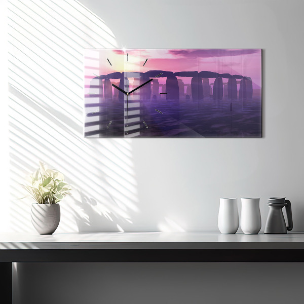 Orologio rettangolare Tramonto a Stonehenge