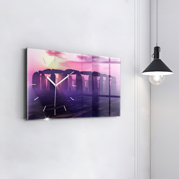 Orologio rettangolare Tramonto a Stonehenge