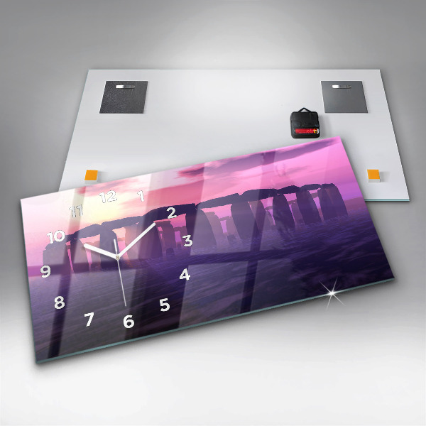 Orologio rettangolare Tramonto a Stonehenge