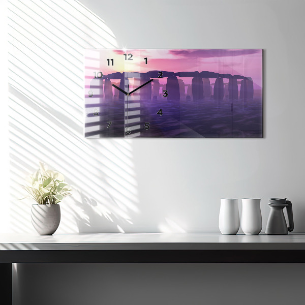 Orologio rettangolare Tramonto a Stonehenge