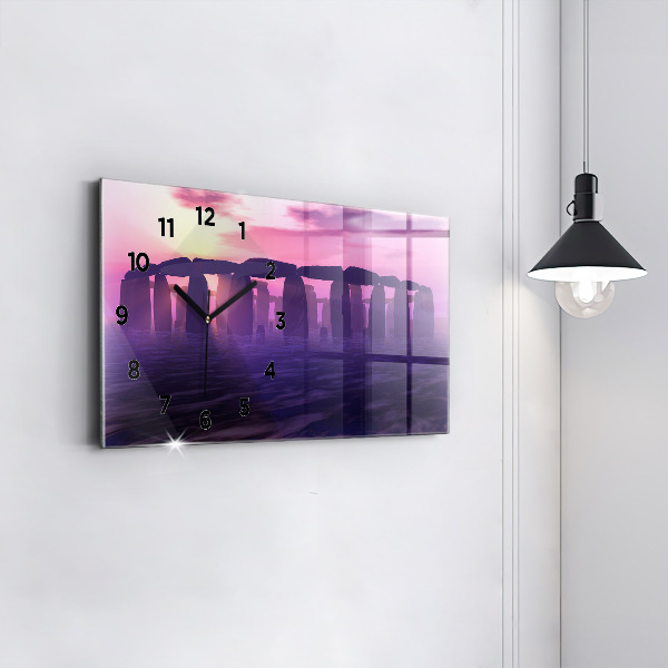 Orologio rettangolare Tramonto a Stonehenge