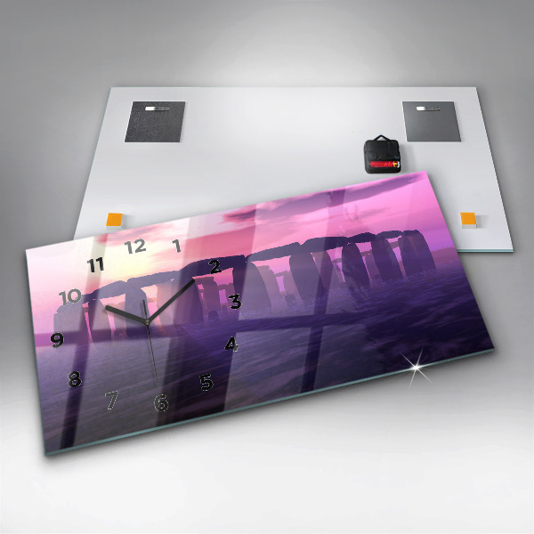 Orologio rettangolare Tramonto a Stonehenge