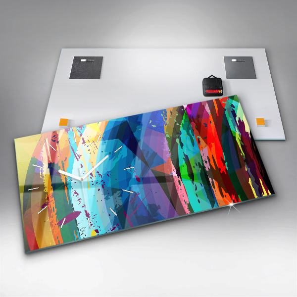 Orologio rettangolare Sfondo astratto