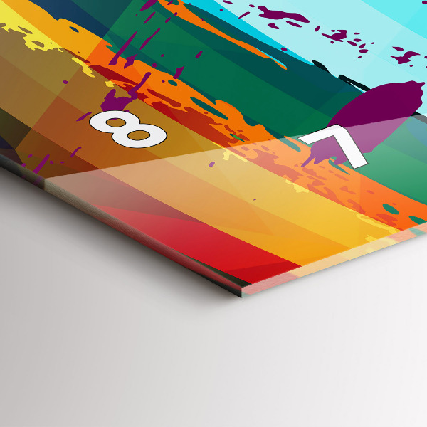 Orologio rettangolare Sfondo astratto