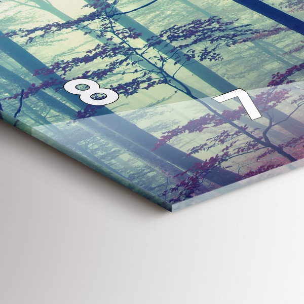 Orologio rettangolare Strada autunnale Foresta Nebbia