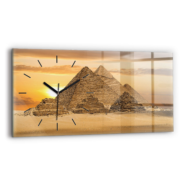 Orologio rettangolare Piramidi e tramonto