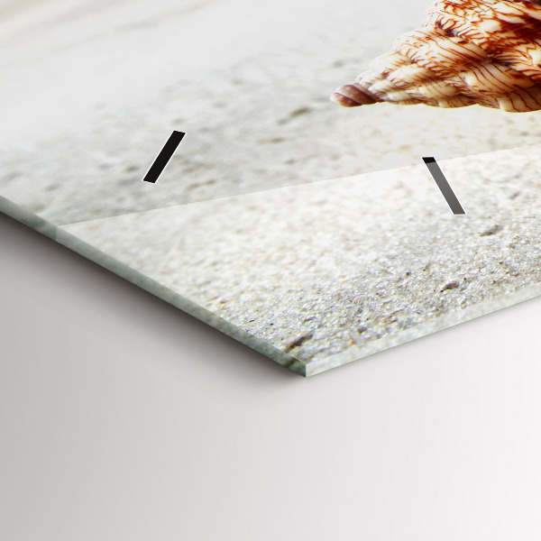 Orologio rettangolare Una conchiglia sulla spiaggia