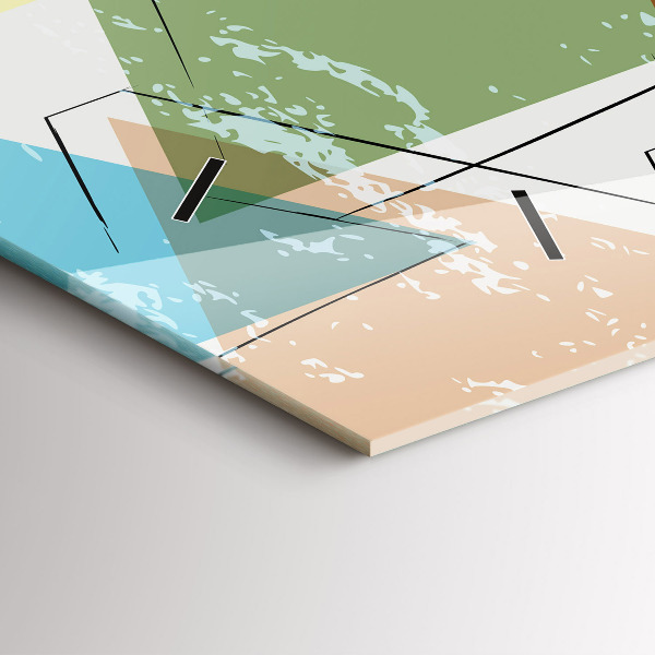 Orologio rettangolare Triangoli motivo geometrico