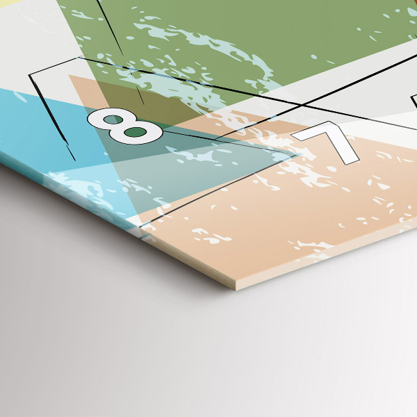 Orologio rettangolare Triangoli motivo geometrico